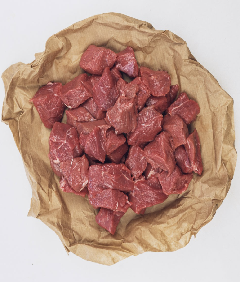 Diced Organic Beef Steak 450g